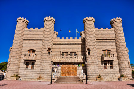 Picture Image of a Medieval Brown Castleの写真素材