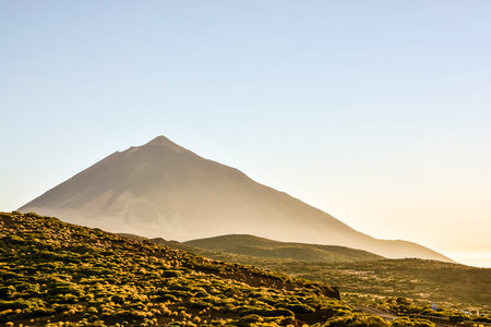 Desert Landscape in Volcan Teide National Park, Tenerife, Canary Island, Spainの写真素材