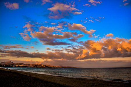 Beautiful Colored Sunsetの写真素材