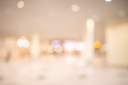 Store, shopping mall abstract defocused blurred background