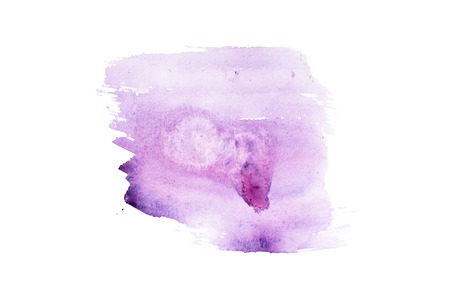 Watercolor aquarelle hand drawn color shape art paint splatter stain.の写真素材