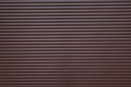 Garage door container stripped texture metal background with horizontal lines.の写真素材