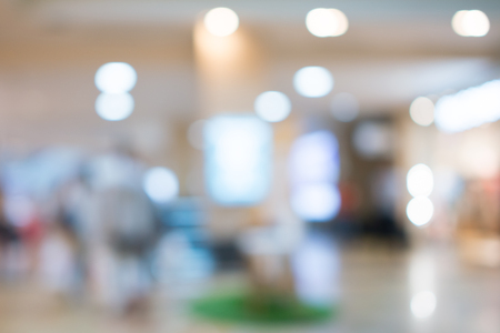 Store, shopping mall abstract defocused blurred backgroundの写真素材