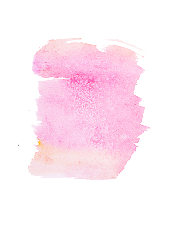 Watercolor aquarelle hand drawn color shape art paint splatter stainの写真素材