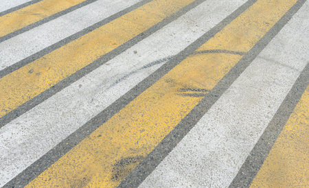 Crosswalk on the road Pedestrian pathway on a street crossing