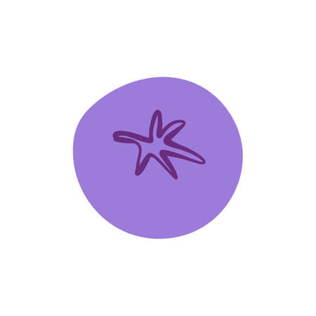 Blueberry on white background vector illustrationのイラスト素材