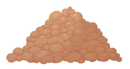 Pile of stones Heap of building materialのイラスト素材