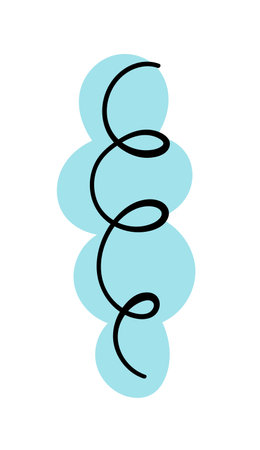 Abstract doodle element. Hand drawn simple stylized figureのイラスト素材