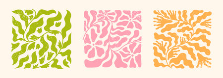 Leaves ornament pattern background vectorのイラスト素材