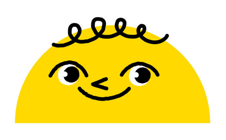 Semicircle geometric figure vector illustrationのイラスト素材