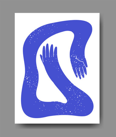 Abstract wiggling gesticulating hands vectorのイラスト素材