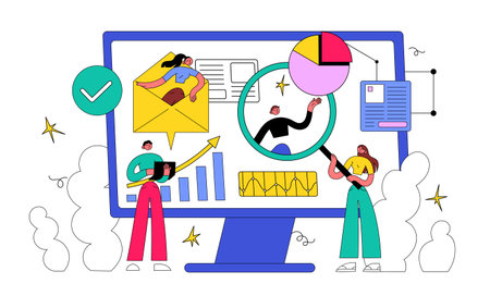 People working towards a common goalのイラスト素材