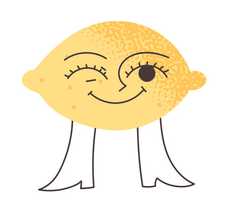 Lenom icon characte face vector illustrationのイラスト素材