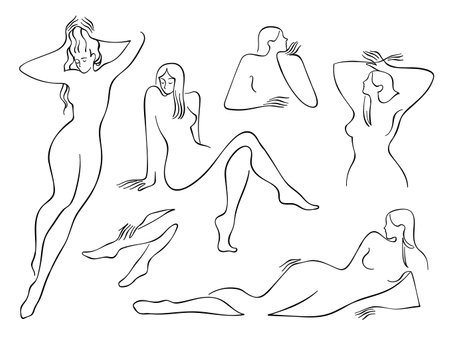 Women, Beauty and Femininity Vectorのイラスト素材