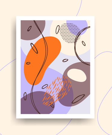 Brochure template abstract shapes vectorのイラスト素材