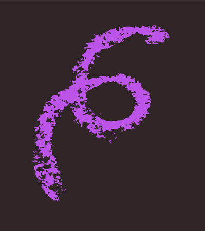 Simple curl drawn with crayonsのイラスト素材