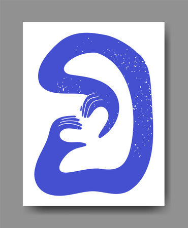 Abstract wiggling gesticulating hands vectorのイラスト素材