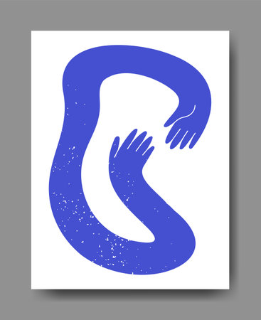 Abstract wiggling gesticulating hands vectorのイラスト素材