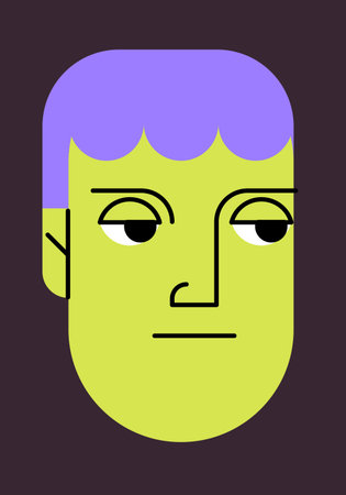 Stylized creative portrait of man
