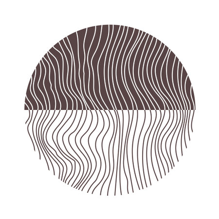 Pattern ornament texture in circleのイラスト素材