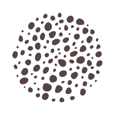 Pattern ornament texture in circleのイラスト素材