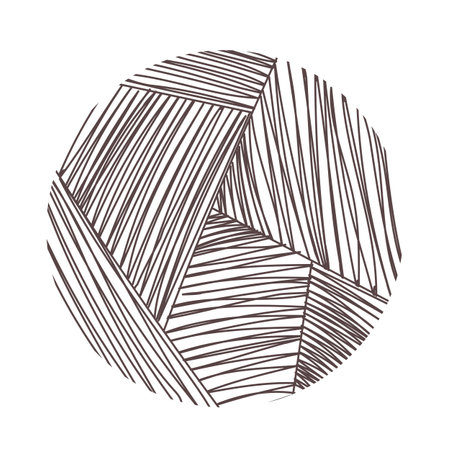Pattern ornament texture in circleのイラスト素材