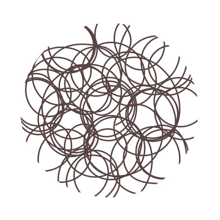 Pattern ornament texture in circleのイラスト素材