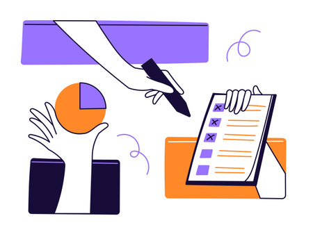 Performing different tasks in a business processのイラスト素材