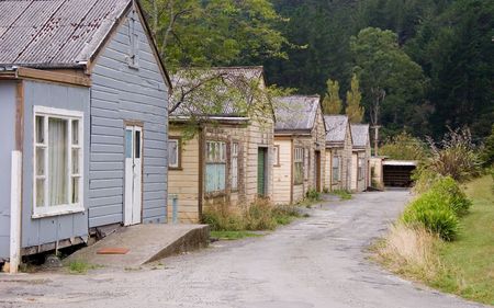 Old barrack buildings in need of some tender loving careの写真素材