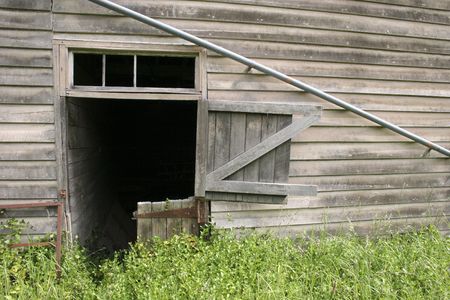 Outside of shedの写真素材