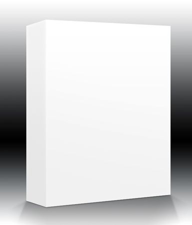 A blank box ready for your product - guides included for easy isolation of shapes and surfacesの写真素材