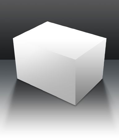 A blank box ready for your product - guides included for easy isolation of shapes and surfacesの写真素材