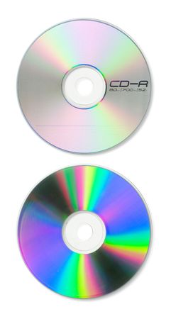 A blank CD with guides and paths for easy isolationの写真素材