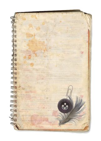 A favourite dog-eared and well used recipe book with recipes fadedの写真素材