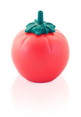 A tomato shaped tomato sauce bottle - a common sight at summer BBQ's in New Zealand. Almost as iconic as the Kiwi.の写真素材