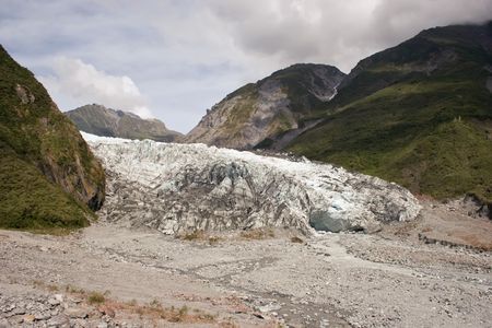 Fox Glacier on the West Coast of the South Island, New Zealandの写真素材