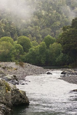 Pelorous River in the North of the South Island, New Zealand.の写真素材