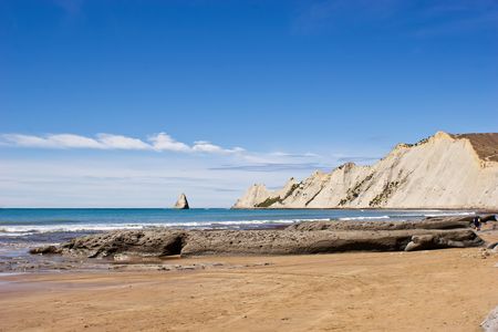 Cape Kidnappers, Hawkes Bay, North Island, New Zealand.の写真素材