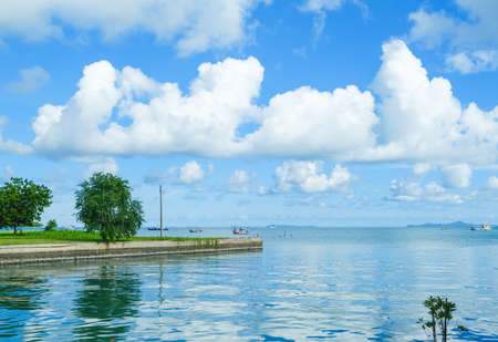 blue sky and sea viewの写真素材