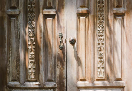 Detail of the old doorの写真素材