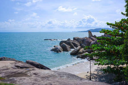 Hinta-Hinyai, Samui island View point at Surat Thani Province, Tropical beach seasideの写真素材