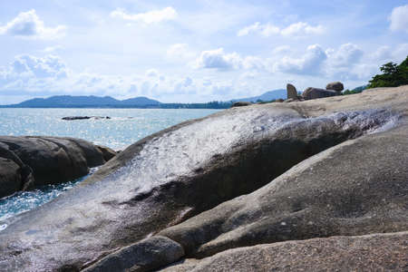 Hinta-Hinyai, Samui island View point at Surat Thani Province, Tropical beach seasideの写真素材