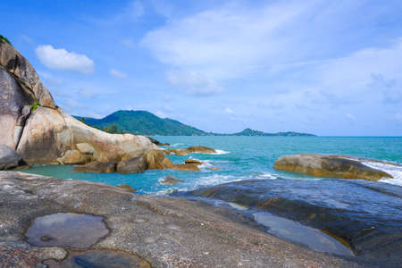 View point in Samui island at Surat Thani Province, Tropical beach seasideの写真素材