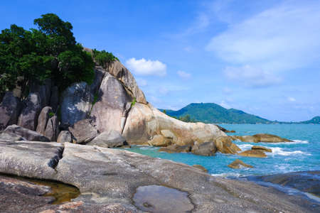 View point in Samui island at Surat Thani Province, Tropical beach seasideの写真素材