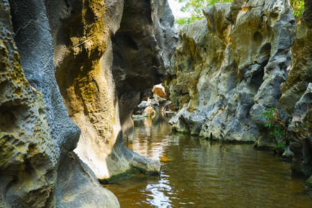 Grand canyon Black Rock (klong Hin Dam) in Sawi District, Chumphon Province, Thailandの写真素材