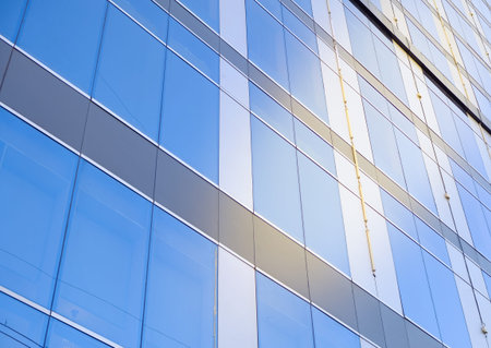 Glass buildings windows wall