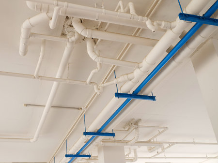 Pipe under the building