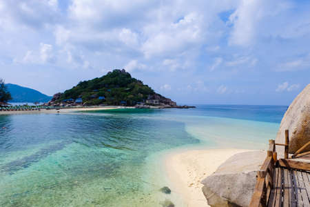 Tropical beach, Viewpoint Koh Nang Yuan Island Thailandの写真素材