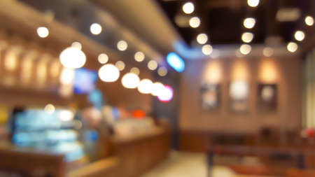blur restaurant night lightの写真素材