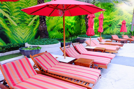 Chairs Seat in swimming pool